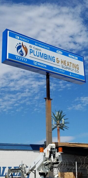 El Cajon Plumbing & Heating Supply Co. sign