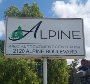 Alpine Special Treatment Center sign