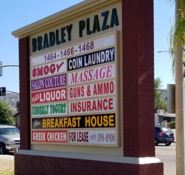Bradley Plaza sign